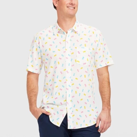 Tipsy Elves Peeps®‎ Party Peeple Button Down Shirt - Size XXL - NWT - Picture 1 of 12
